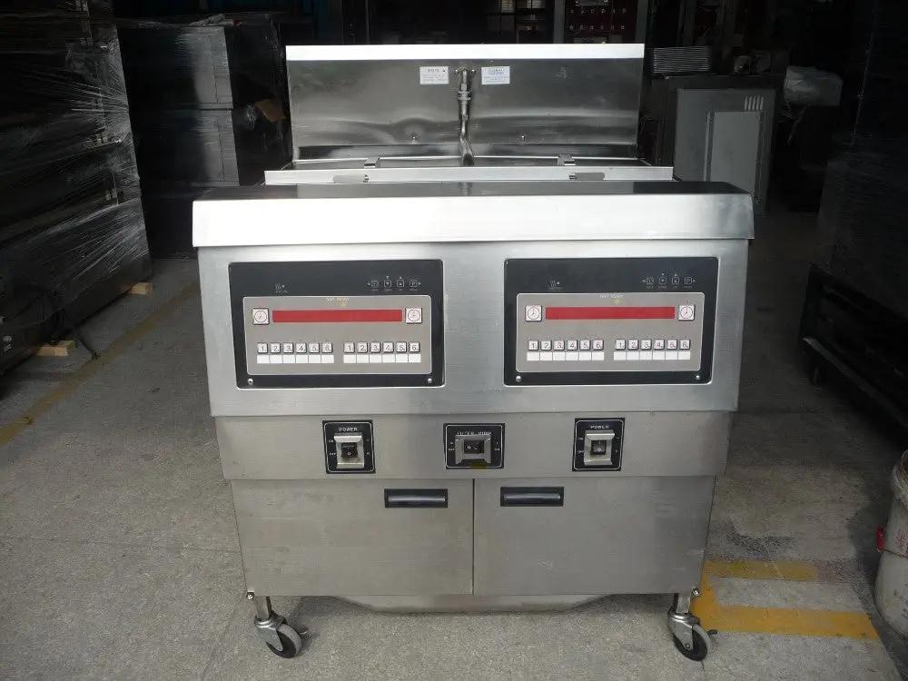 Dual Tank Gas Open Deep Fryer with Oil Filtration System OFG-322 TENSHINE