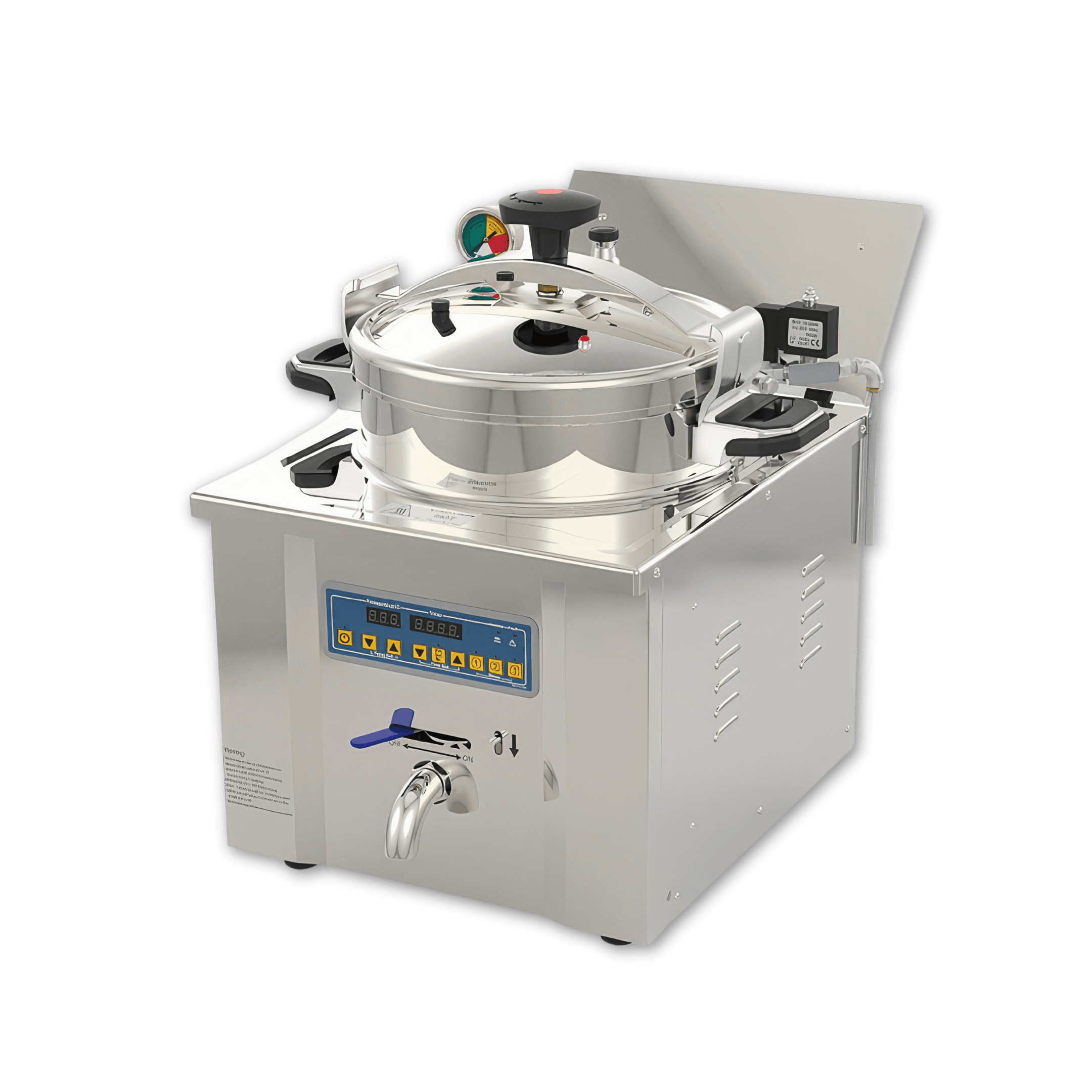 MDXZ-22 Commercial Desktop Computer Control Panel 3.5KW 42lb / 22L Pressure Deep Fryer TENSHINE