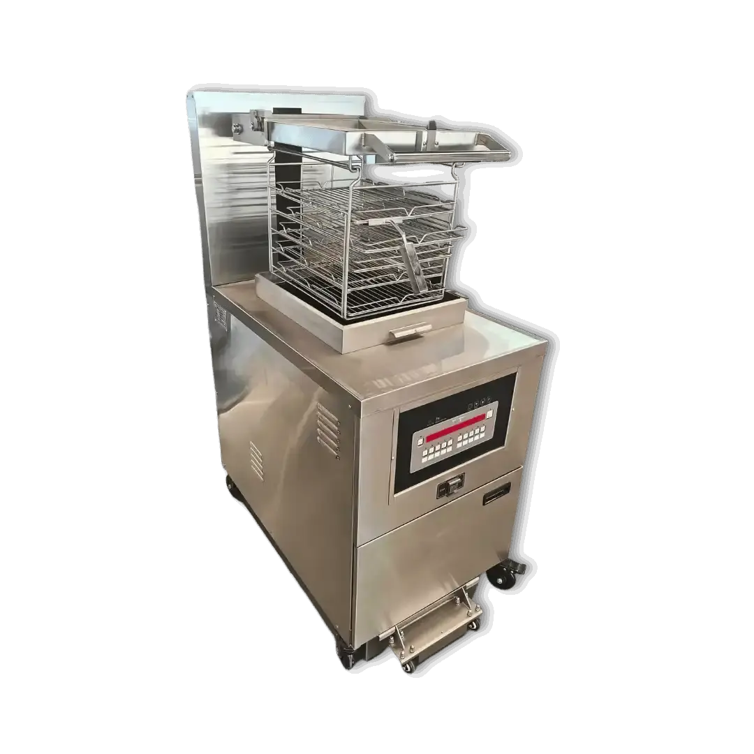 Deep fryer with oil filter – stainless steel commercial fryer for crispy fried food