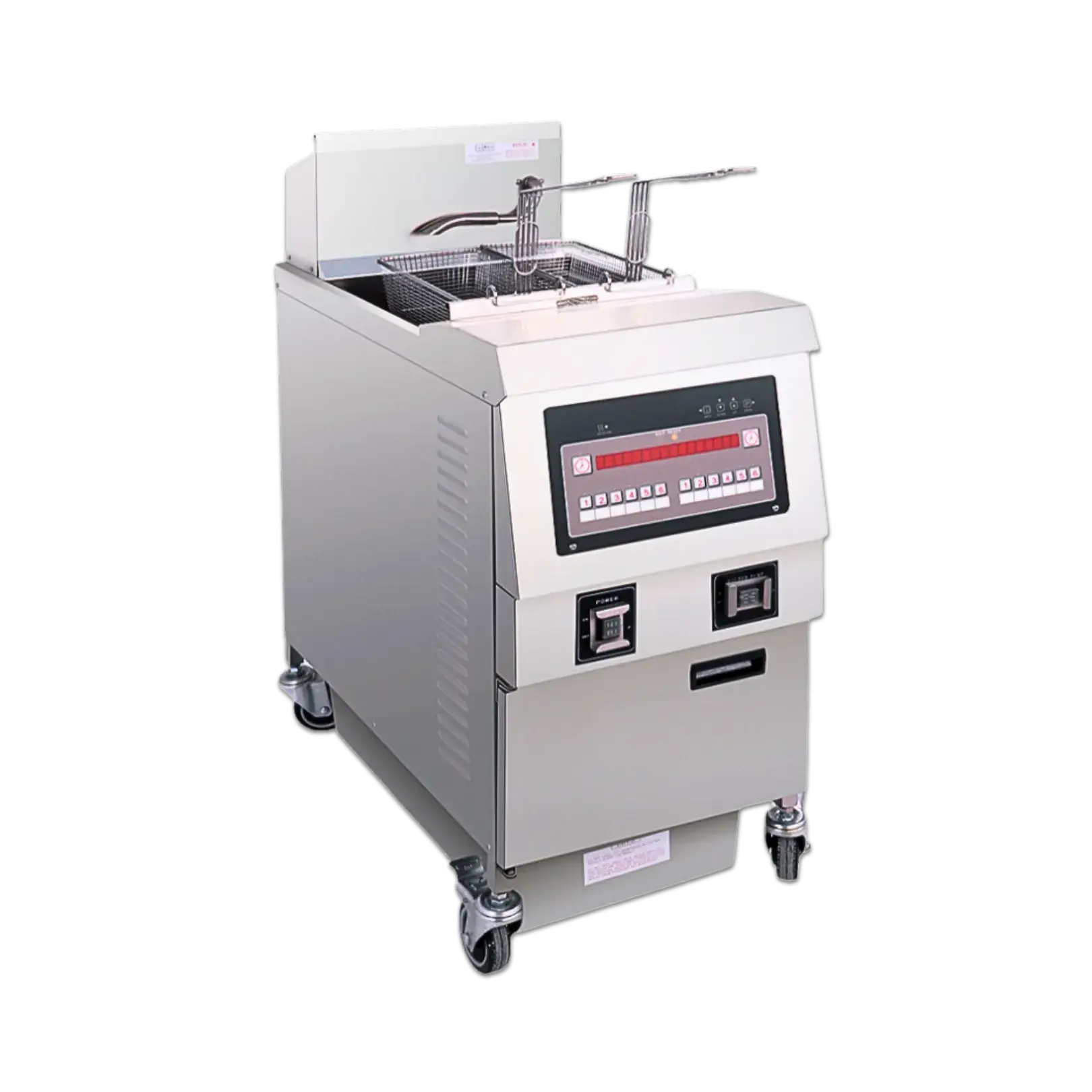 OFG-321 commercial gas fryer front view stainless steel