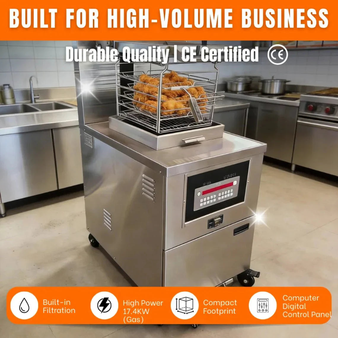 Why the Tenshine TS-EF5910/GF5910 is the Ultimate High-Volume Open Fryer