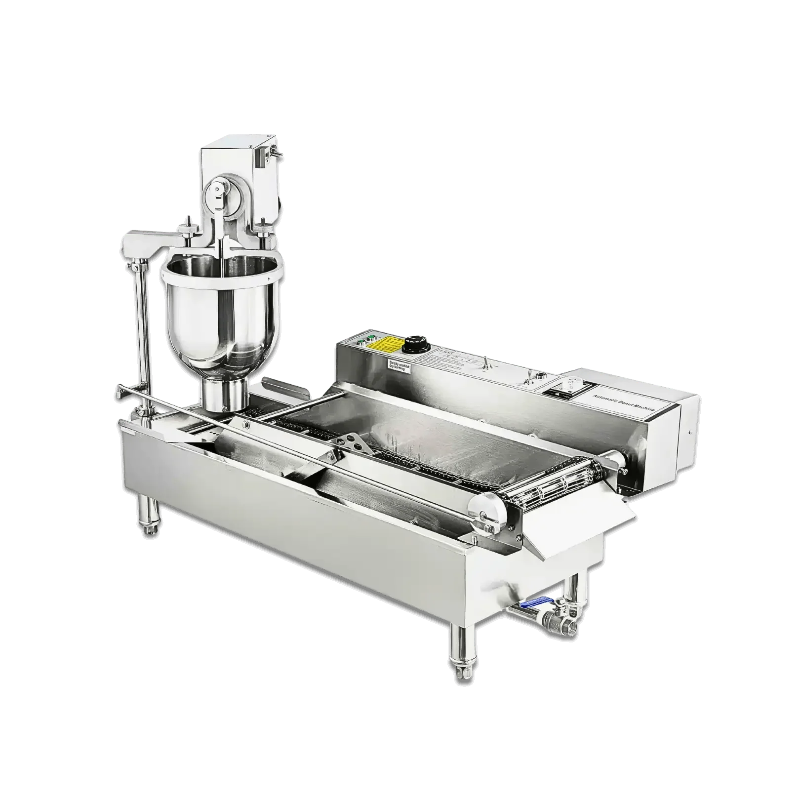 T-100 commercial double row automatic donut maker machine front view