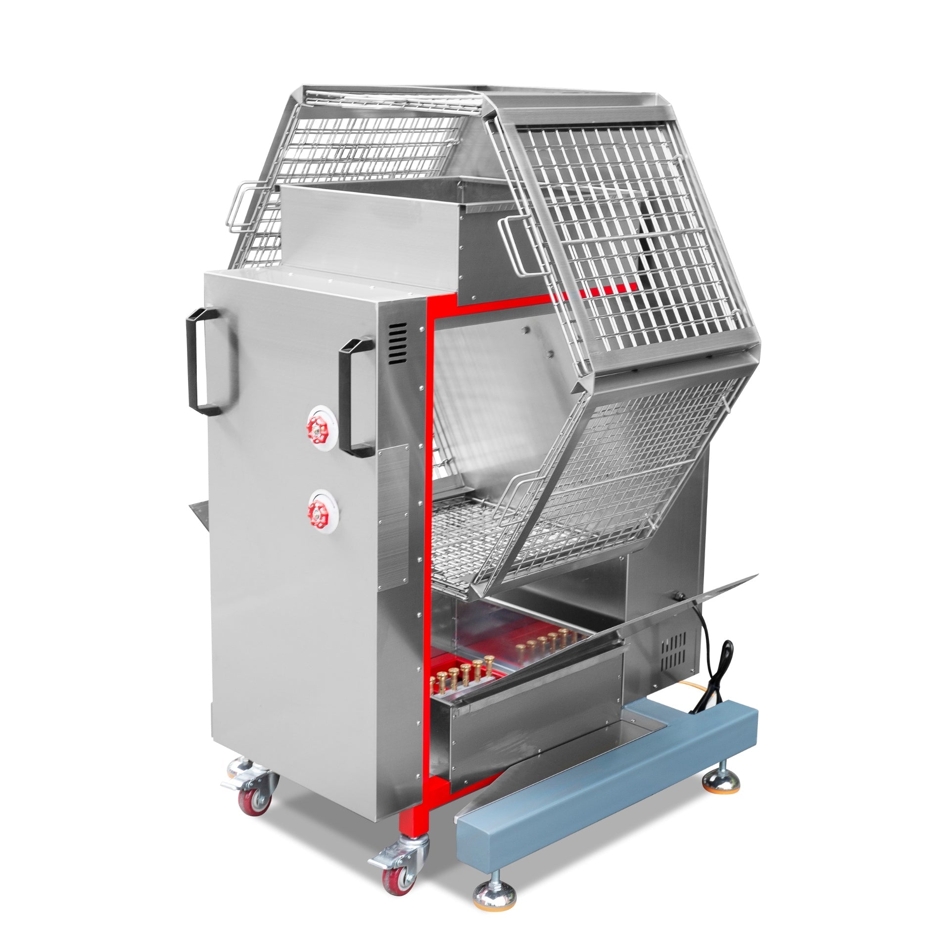 Charcoal & Gas Rotisserie Roaster