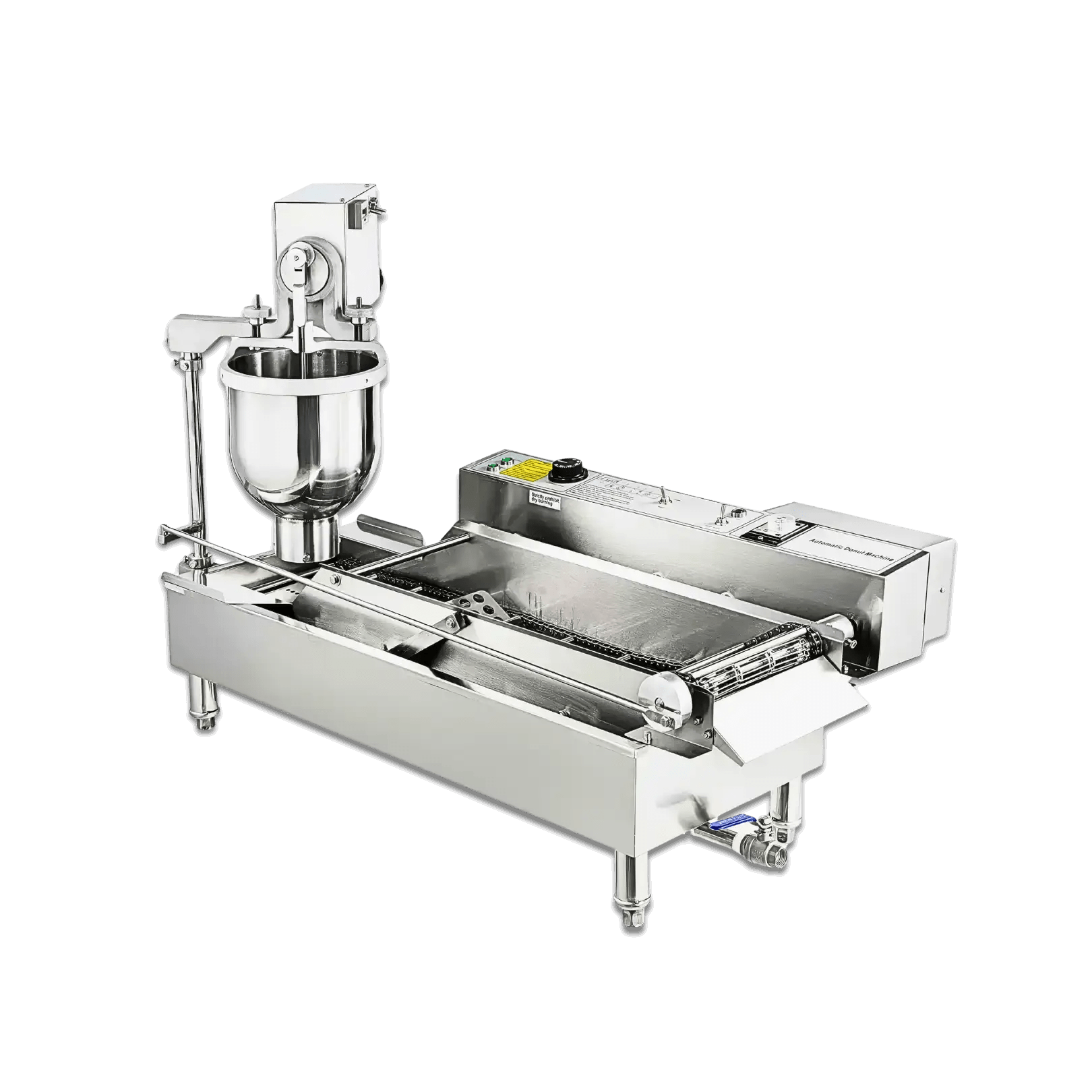 2 Rows Auto Doughnut Maker | Commercial Automatic Donut Maker Machine | 7L Hopper | 3 Mold Sizes | Intelligent Control Panel | T - 100Auto Doughnut Maker