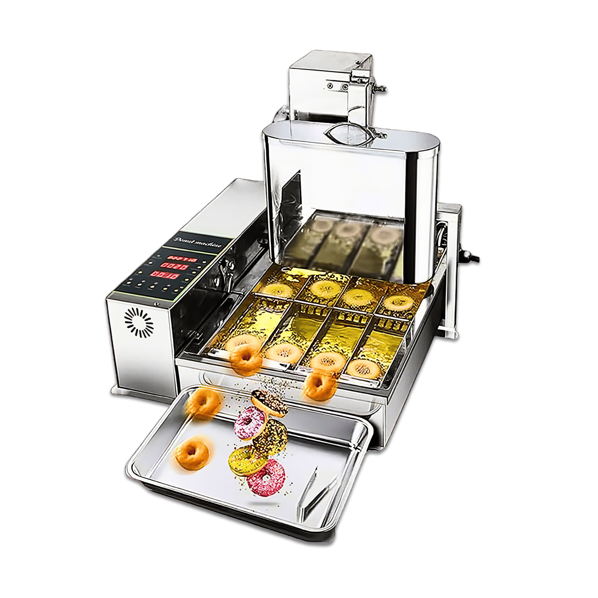 4 Row Auto Doughnut Maker with Intelligent Control Panel Adjustable Thickness Fryer LBD - 4UAuto Doughnut Maker