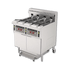4 - Tank Split Pot Electric Deep Fryers with Lifts Heating Elements and Oil Filtration System OFE - 4134 - Tank Split Pot Electric Deep Fryers