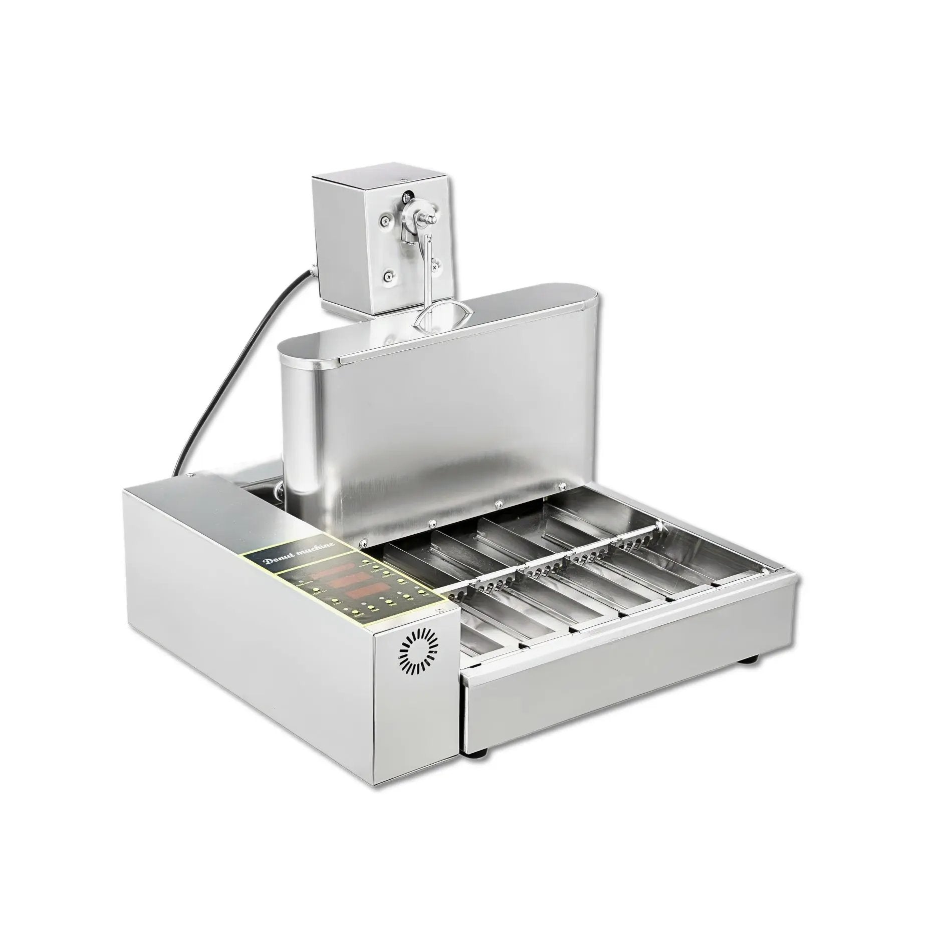 6 Rows Auto Doughnut Maker Intelligent Control Panel Adjustable Thickness Donuts Fryer LBD - 6Auto Doughnut Maker