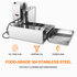 Food grade 304 stainless steel parts of mechanical donut machine disassembled for easy cleaning