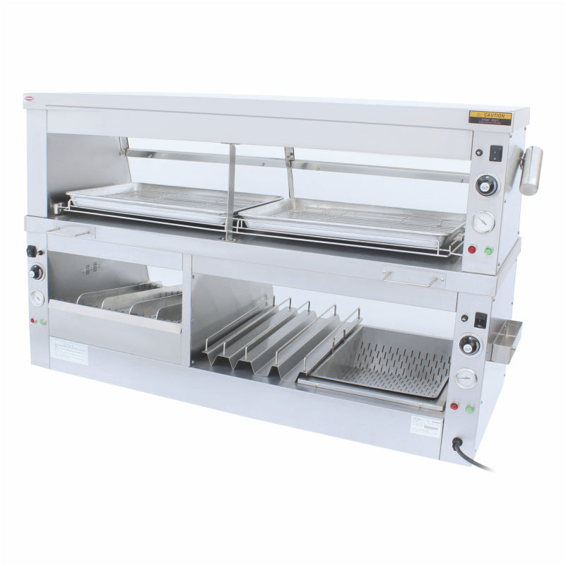 Commercial Dicos-Style Food Display Warm Cabinet with Double-Layer Independent Temperature Control and Multi-Functional Design HCD-3