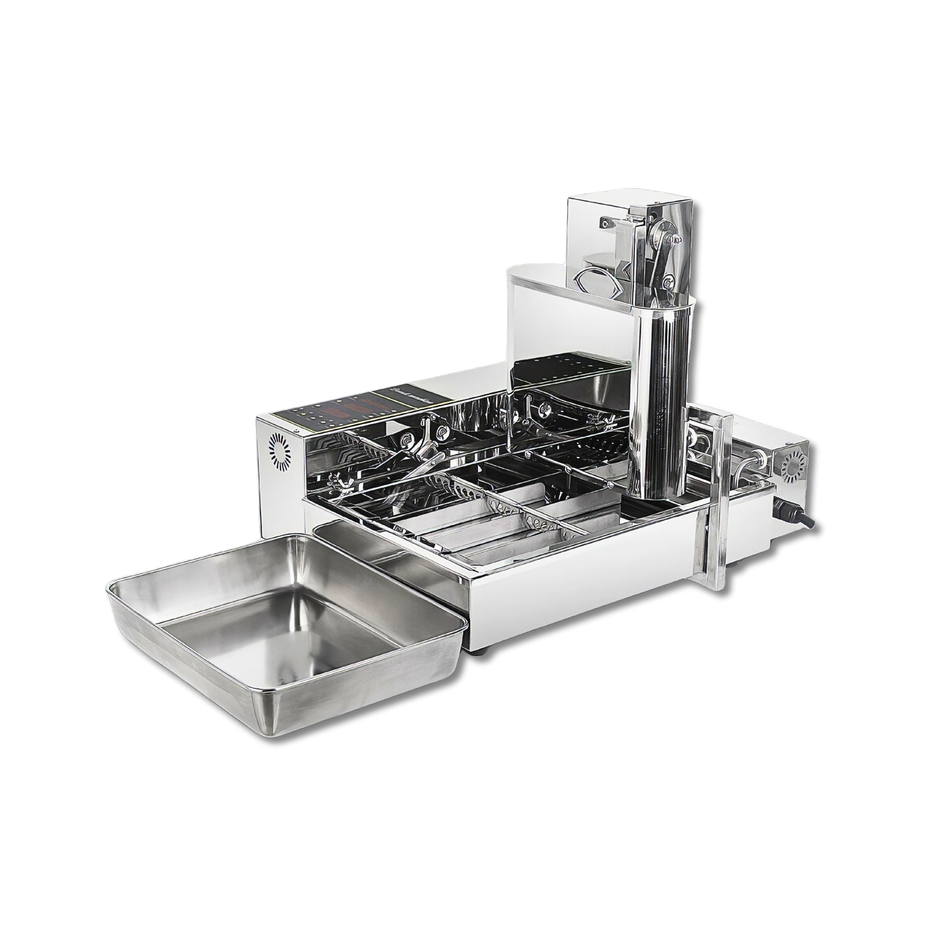 4 Row Auto Doughnut Maker with Intelligent Control Panel Adjustable Thickness Fryer LBD-4U