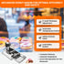 4 Row Auto Doughnut Maker with Mechanical Control Panel  Adjustable Thickness Fryer LBD-4