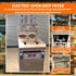 Auto Lift Dual Tank Split Pot Electric Deep Fryers with Oil Filtration System OFE - H213Dual Tank Open Deep Fryer