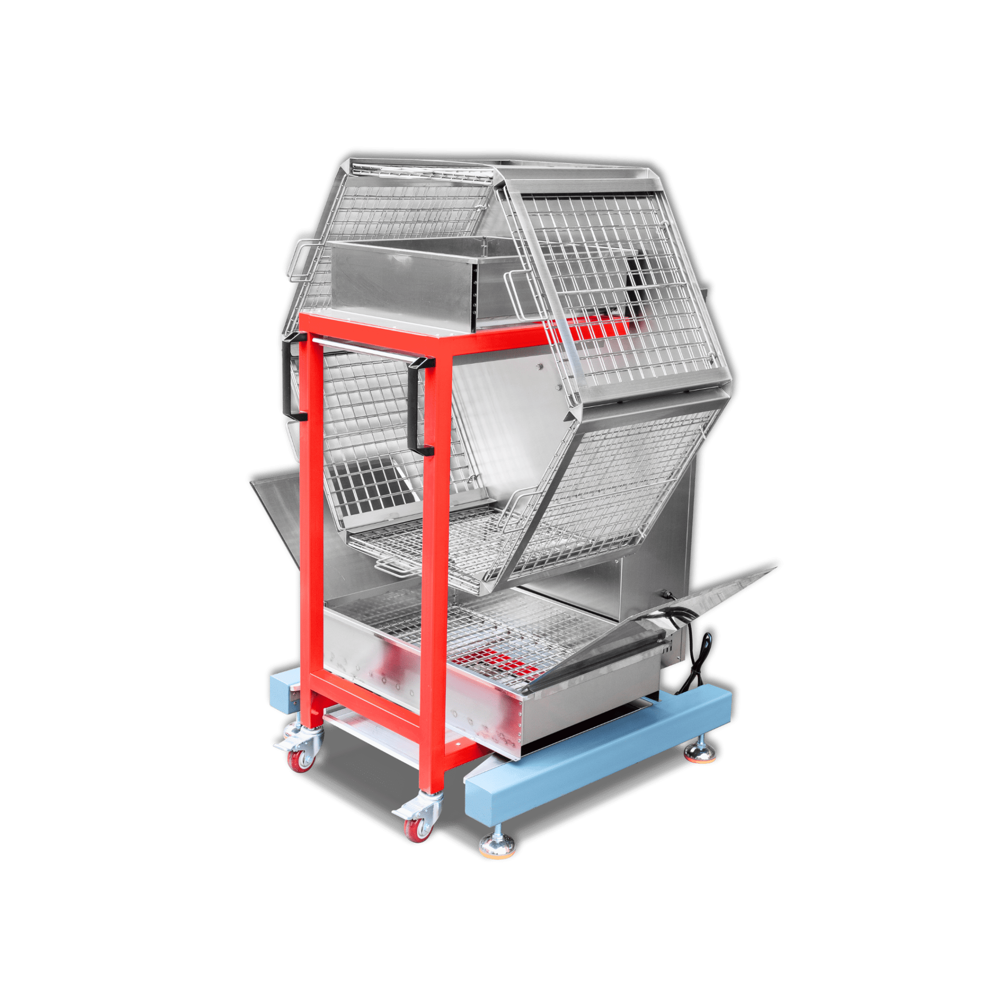 Automatic Charcoal Rotisserie Chicken Oven for Roasting 24 Butterfly Chickens TFS - 24CCharcoal Rotisserie Chicken Oven