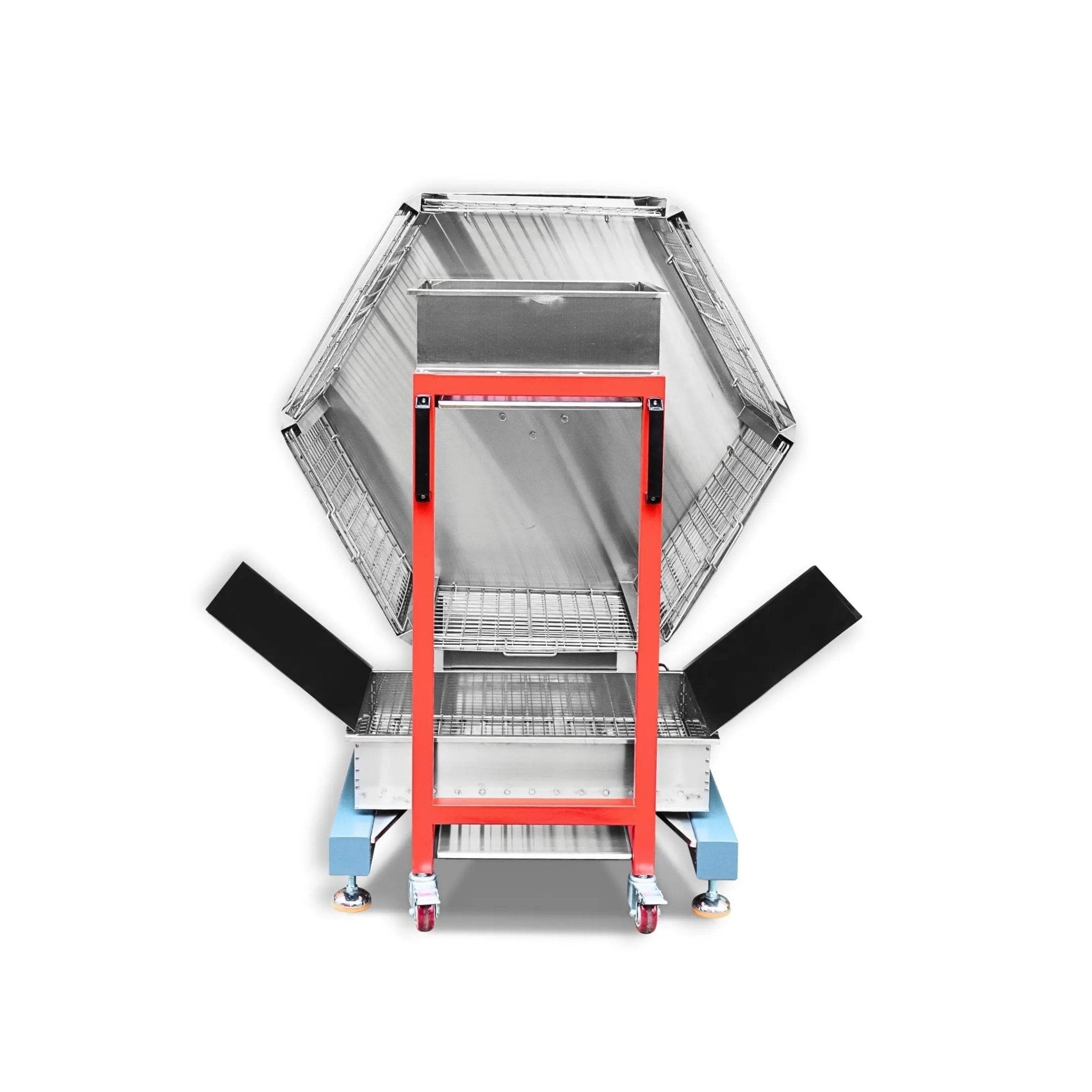 Automatic Charcoal Rotisserie Chicken Oven for Roasting 24 Butterfly Chickens TFS - 24CCharcoal Rotisserie Chicken Oven