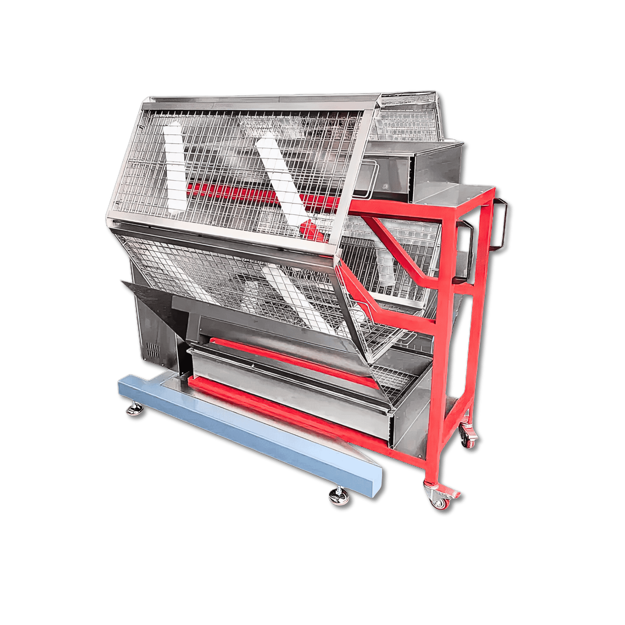 Automatic Charcoal Rotisserie Chicken Oven for Roasting 48 Butterfly Chickens TFS - 48CAutomatic Charcoal Rotisserie Chicken Oven