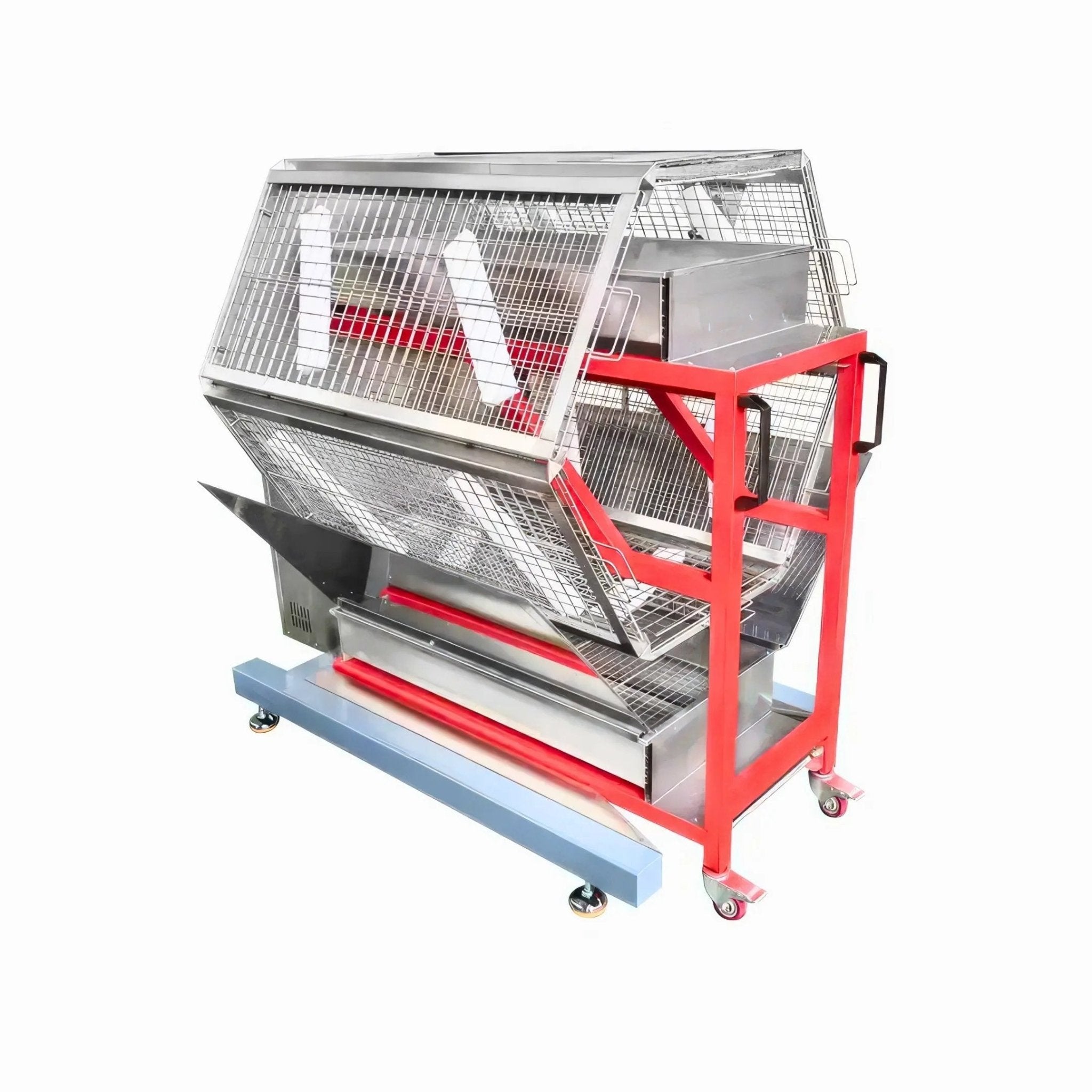 Automatic Charcoal Rotisserie Chicken Oven for Roasting 48 Butterfly Chickens TFS - 48CAutomatic Charcoal Rotisserie Chicken Oven