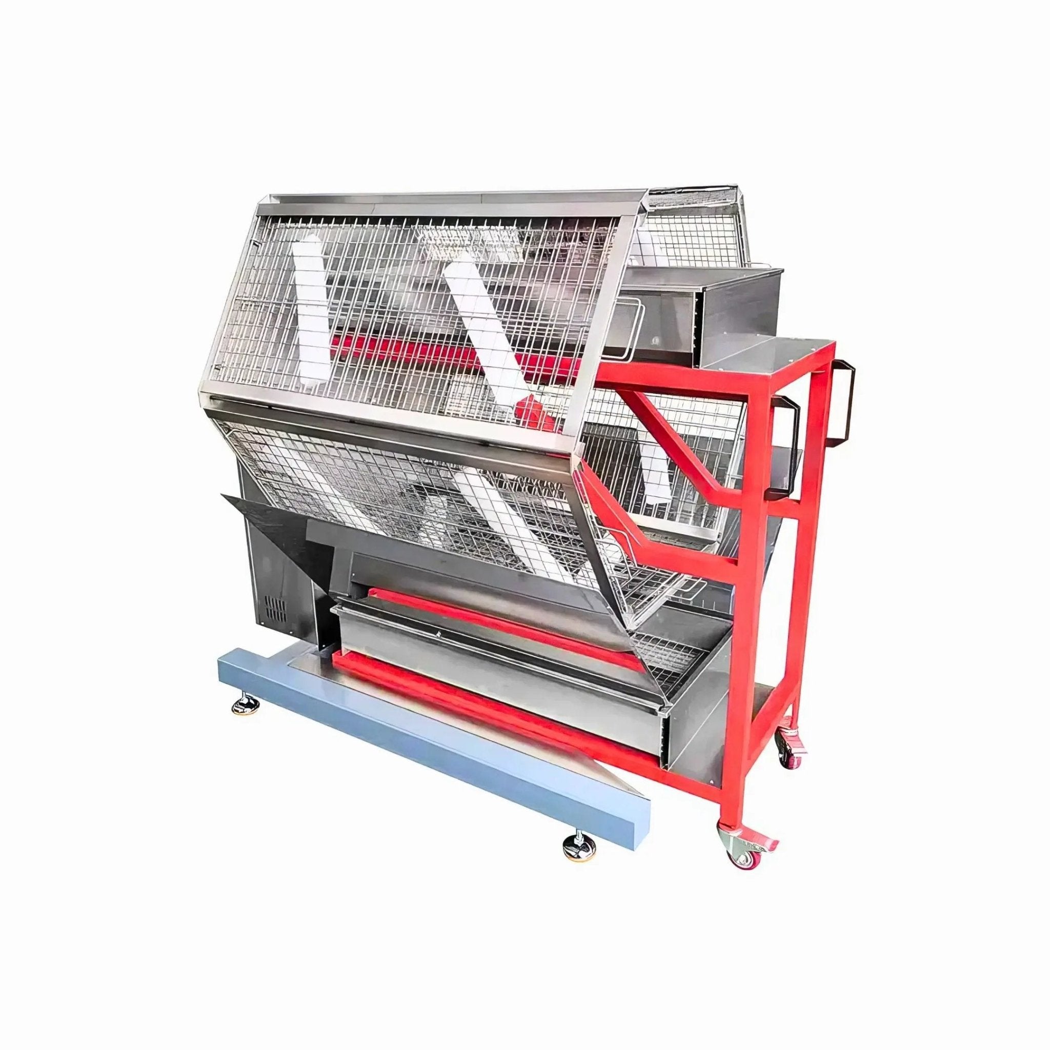 Automatic Charcoal Rotisserie Chicken Oven for Roasting 48 Butterfly Chickens TFS - 48CAutomatic Charcoal Rotisserie Chicken Oven