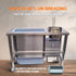 Tenshine BT-2P electric breading table featuring an automatic flour sifter that reclaims reusable breading, saving QSRs 25 to 50 percent on ingredient costs.