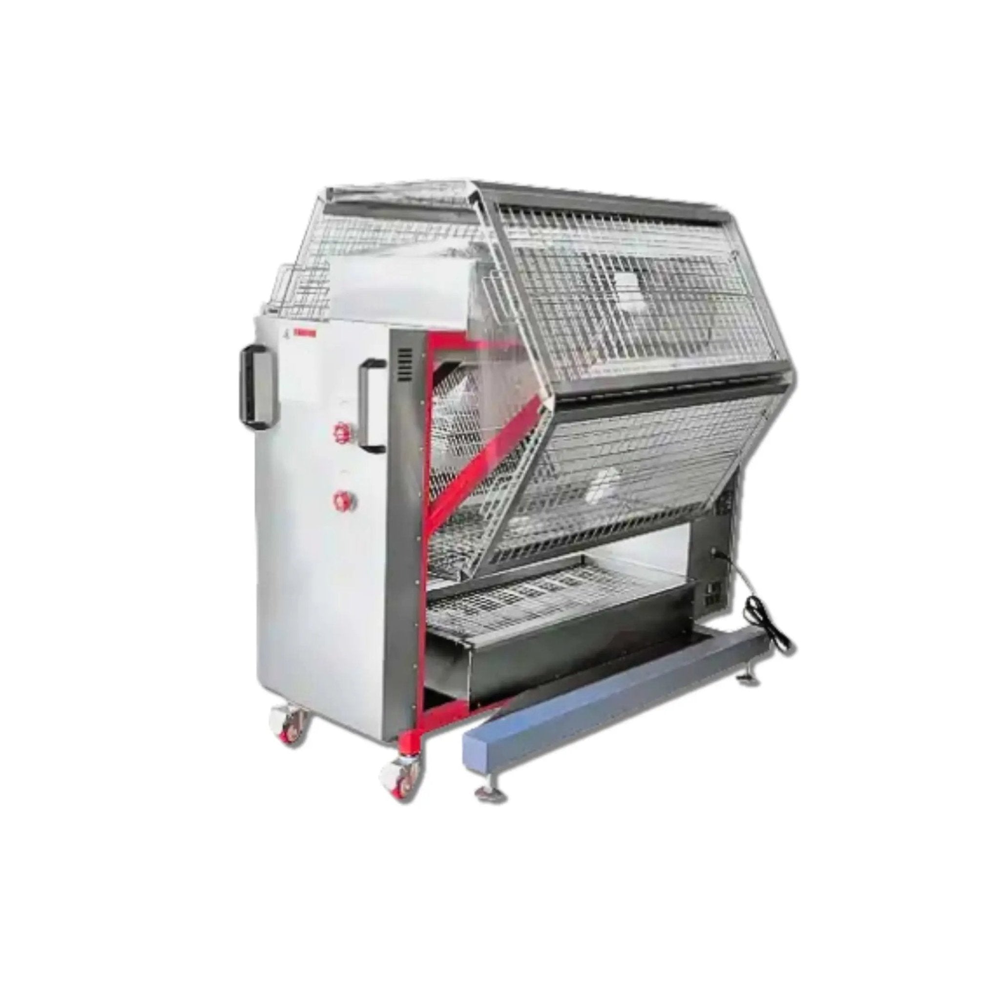 Automatic Gas and Charcoal Rotisserie Chicken Oven for Roasting 48 Butterfly Chickens TFS - 48GGas and Charcoal Rotisserie Chicken Oven