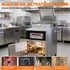 The automatic built-in oil filtration system of the Tenshine TS-GP800 gas pressure fryer, allowing quick and safe oil recycling between frying batches.
