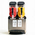 Executive black dual slush machine for modern bars and commercial frozen drink dispensers.