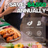 Chef preparing poultry on a breading station for chicken, demonstrating how the Tenshine BT-1E saves up to $4,550 annually.