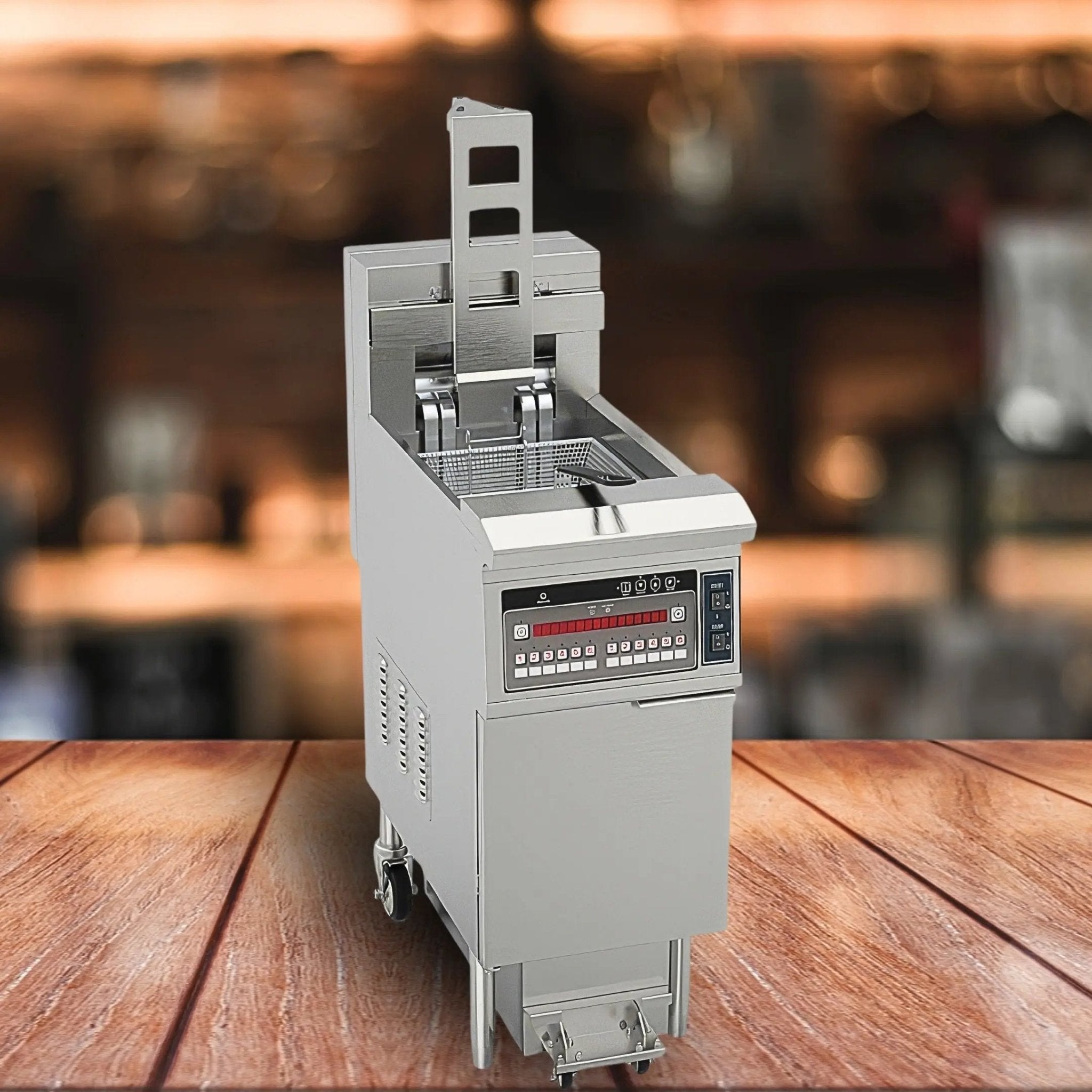 Commercial Auto Lift Single Tank Open Deep Fryer OFE - H126Auto Lift Single Tank Open Deep Fryer