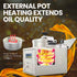 Heavy-duty 3500W heating element inside the commercial countertop deep fryer 220v ensuring lightning-fast temperature recovery.