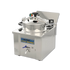 Front view of the MDXZ-22 commercial countertop deep fryer featuring a 22L capacity on a white background.