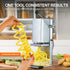 Hand holding a perfectly cut continuous potato spiral made effortlessly by the commercial curly fry cutter.