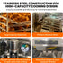 Commercial deep fryer with premium stainless steel construction, large-capacity frying baskets, and real-time internal pressure display for safe cooking. Equipped with heavy-duty casters and a large-capacity filtration system, ideal for high-volume frying in commercial kitchens.