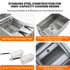 304 stainless steel vat material design of our reliable commercial deep fryers.