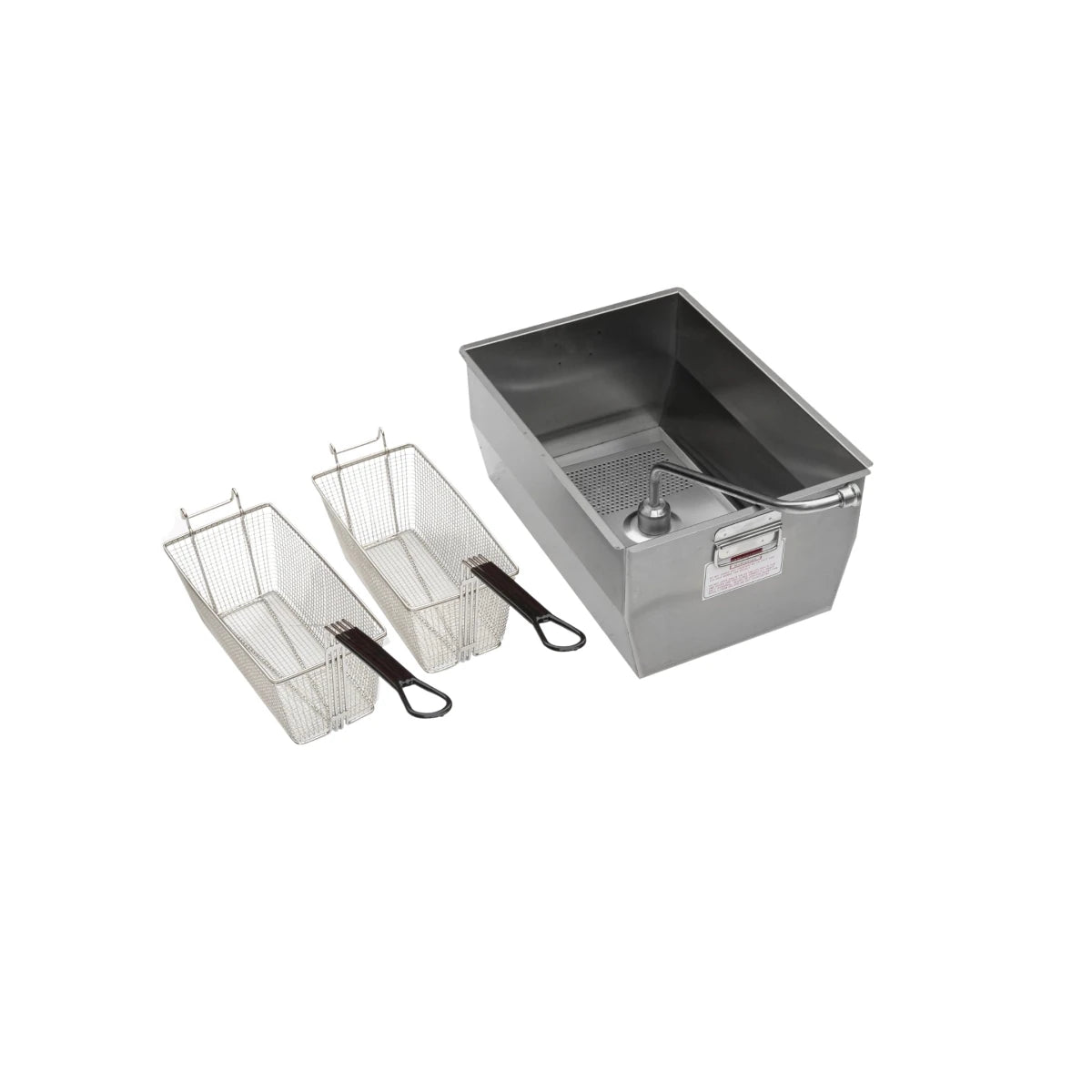 Heavy-duty fry baskets and equipment accessories for Tenshine commercial deep fryers.