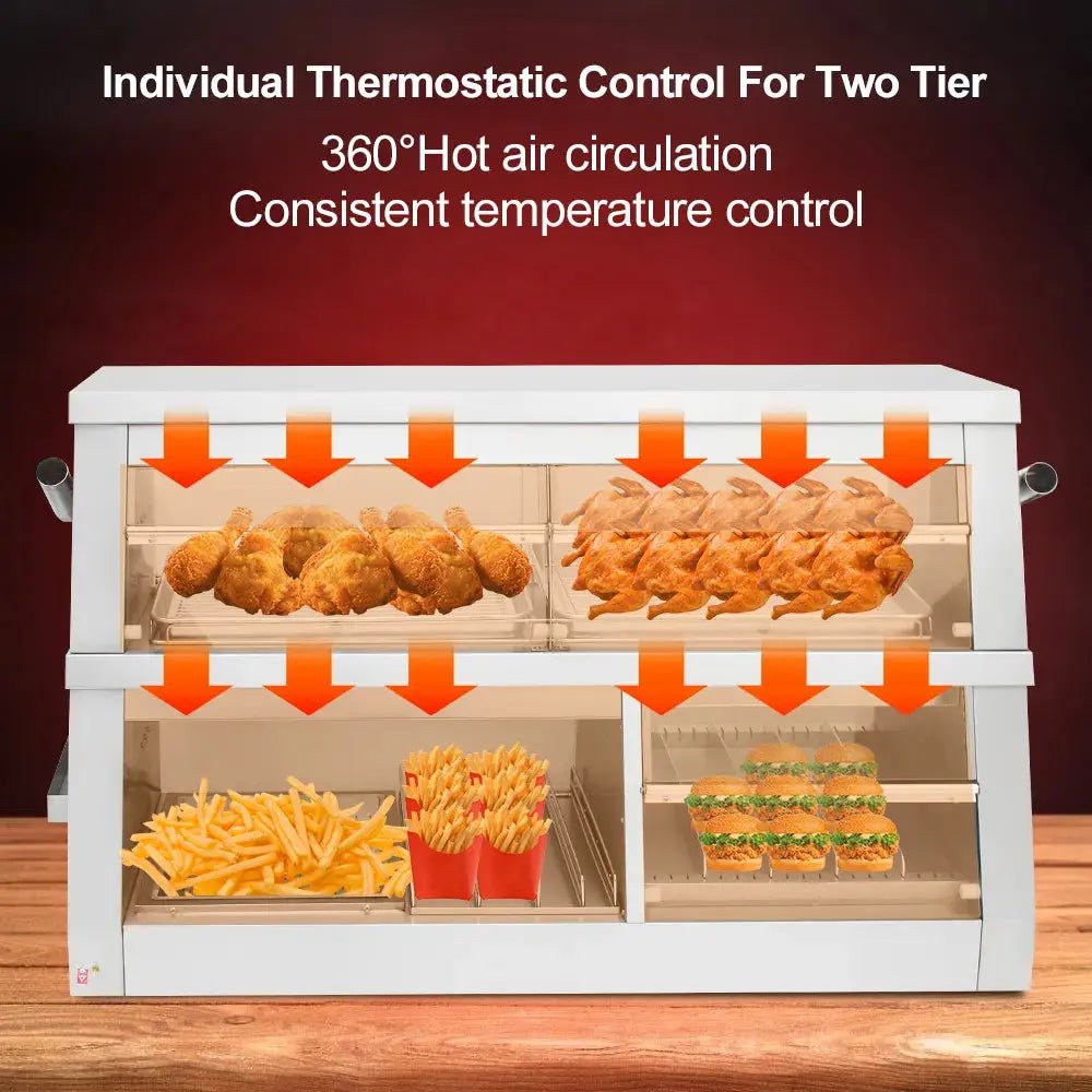 Commercial Dicos - Style Food Display Warm Cabinet with Double - Layer Independent Temperature Control and Multi - Functional Design HCD - 3Food Display Warm Cabinet