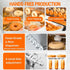 Hands-free production and 5-level size adjustment on the fully automatic commercial donut maker machine