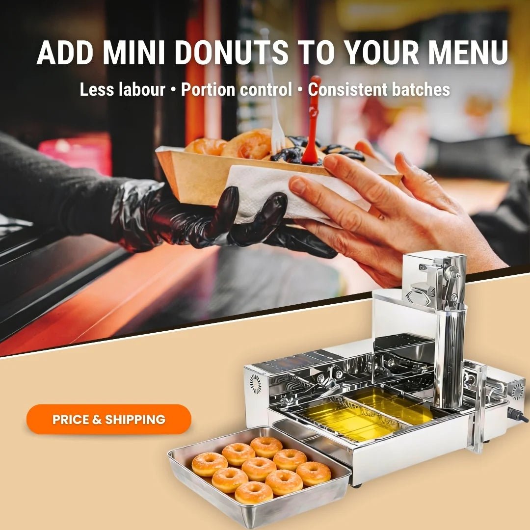 Wide application of the Tenshine commercial donut maker for cafes, bakeries, and commercial catering events