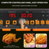 Smart digital control panel of the commercial electric deep fryer countertop, designed for easy and standardized cooking.