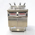 Front view of the Tenshine TS-EF226 commercial electric deep fryer on a white background, featuring a US standard 208-240V 60Hz three-phase setup.