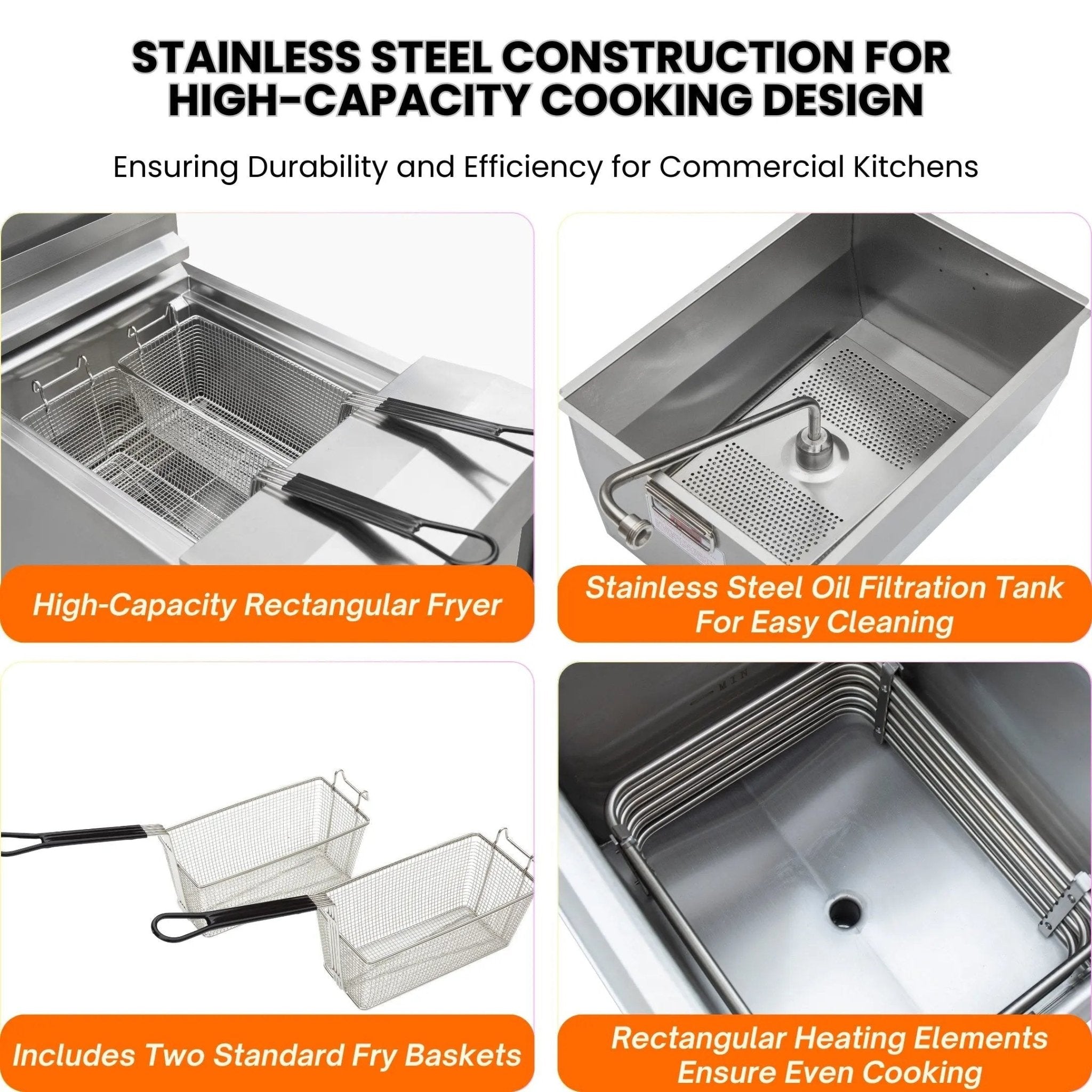 Commercial Electric Floor Open Deep Fryers OFE - 301Commercial Electric Floor Open Deep Fryers