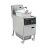 Front view of the 240v TS-EP24 commercial electric fryer on a white background, ideal for heavy-duty restaurant use.