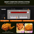 Smart digital computer control panel for the commercial gas fryer featuring 12 programmable menus, instant recipe recall, and filtration mode.