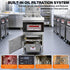 Built-in oil filtration system of the TS-GF301 commercial gas deep fryer.