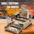 Compact LBD-4 commercial mini donut maker maximizing space and profits for food truck businesses