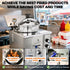 Compact commercial pressure fryer operating efficiently inside a busy food truck kitchen.