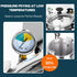 Precision pressure gauge and stainless steel frying vat of the 16L countertop pressure fryer, designed to seal in natural juices and save 30% frying time.