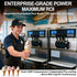 Heavy-duty commercial soft serve machine floor model dispensing 15.8 Gal/Hr with dual 2.0HP compressors for zero downtime.