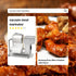 Commercial vacuum marinator displayed next to spicy fried chicken, ensuring every bite is packed with flavor