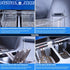 Commercial ventless deep fryer with independent dual chambers, 10L tanks, and one-touch auto-lift baskets for zero flavor transfer.