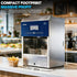 Compact countertop ventless commercial fryer measuring 25.6 inches wide, turning dead bar counter space into a high-margin hot food station.