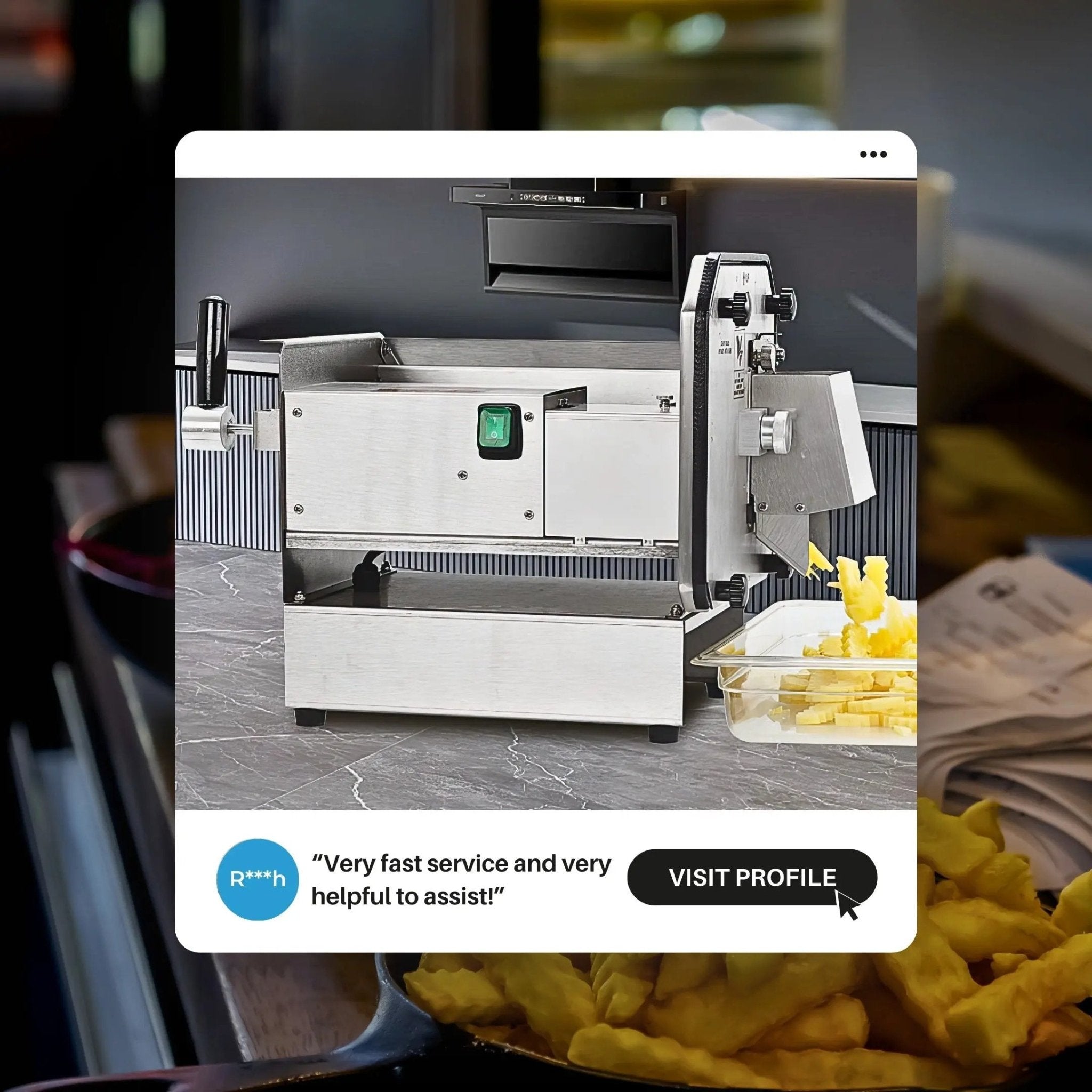 Crinkle - Cut French Fry Cutter TFS - K3Crinkle - Cut French Fry Cutter